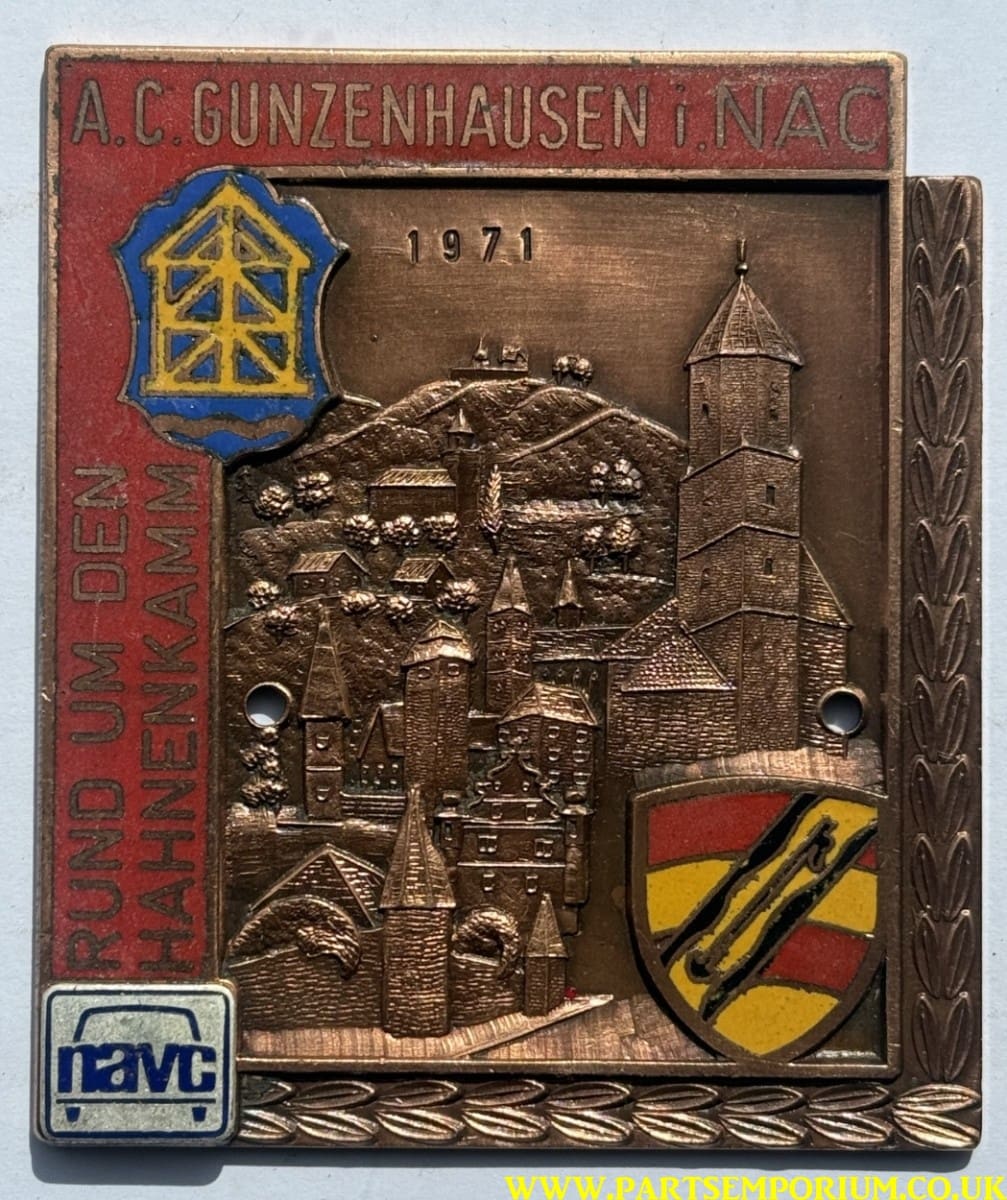 German NAVC Grill badgeA C Gunzenhausen inac 1971 Rund um den Hahnekamm