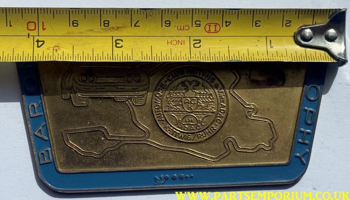 German grill badge Baron Von Furstenberg trophy Automobil Club Kettwig ADAC Rurh - Image 4