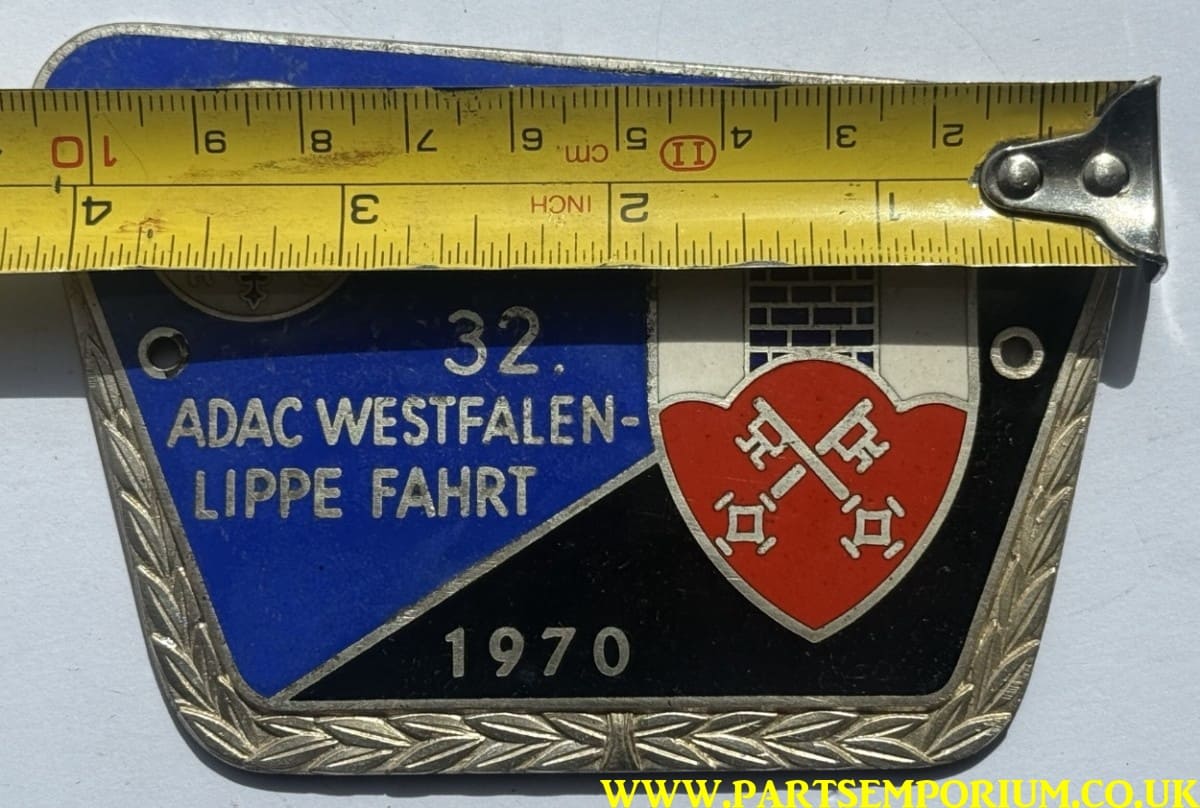 German ADAC grill badge 1970 Westfalen Lippe fahrt - Image 2
