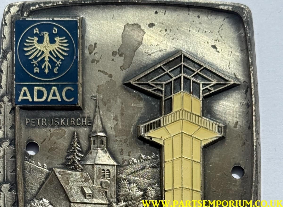German ADAC Car Grill badge - Willy Reinmuth Gedachnisfahrt Stutgart 1974 - Image 2
