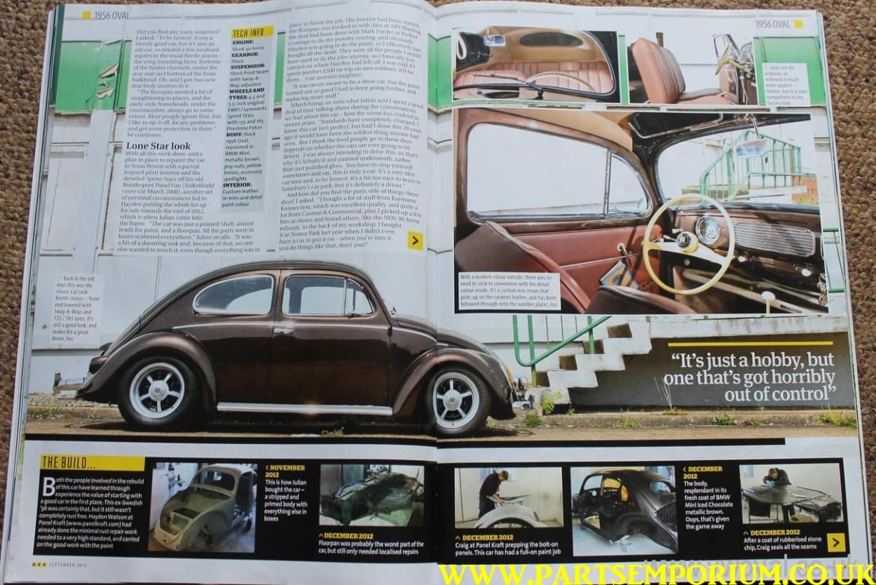 Show Car. 1956 Oval. Chocolate brown Metallic. Brown Leather interior. - Image 6