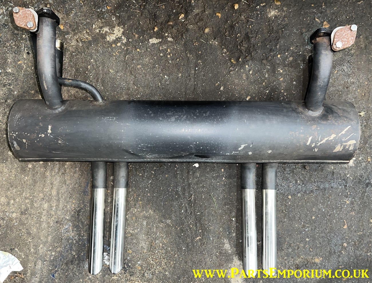 Vintage Speed Abarth style 4 Tip Exhaust VW Air Cooled