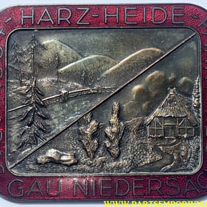 German ADAC grill badge 1964  - Harz - Heide - Fahrt ADAC Gau Niedersachsen