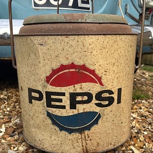 Vintage Pepsi Cooler Round