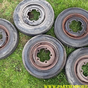 Early VW type 3 wheels 5 bolt 1500s notchback